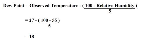 how to calculate dew point